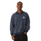 HUF WINSTON POLO FLEECE - NAVY - Kubanna