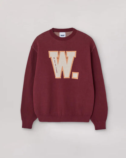 WANF W. State Sweater - Dark Red