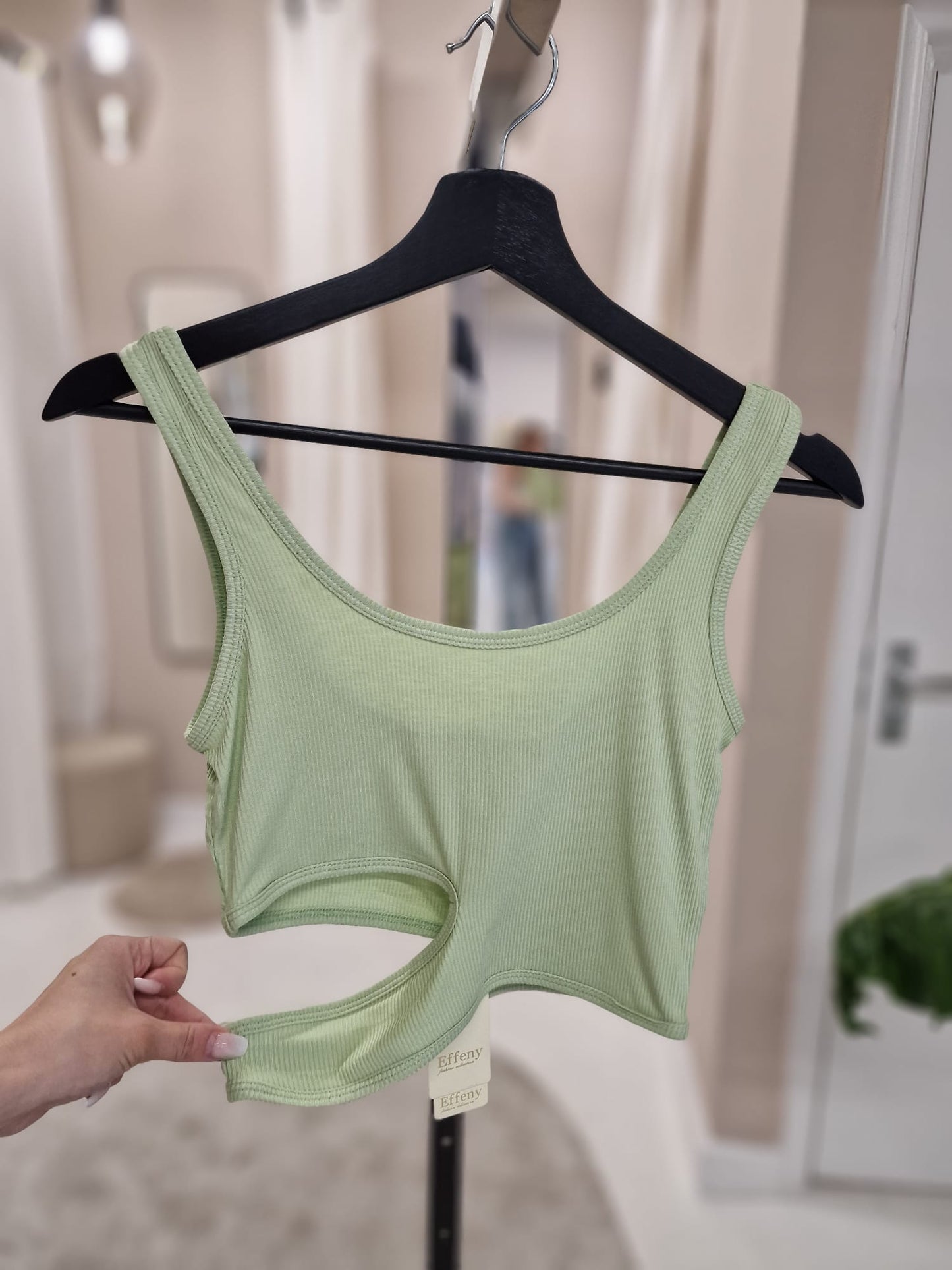 Cut out top - Groen