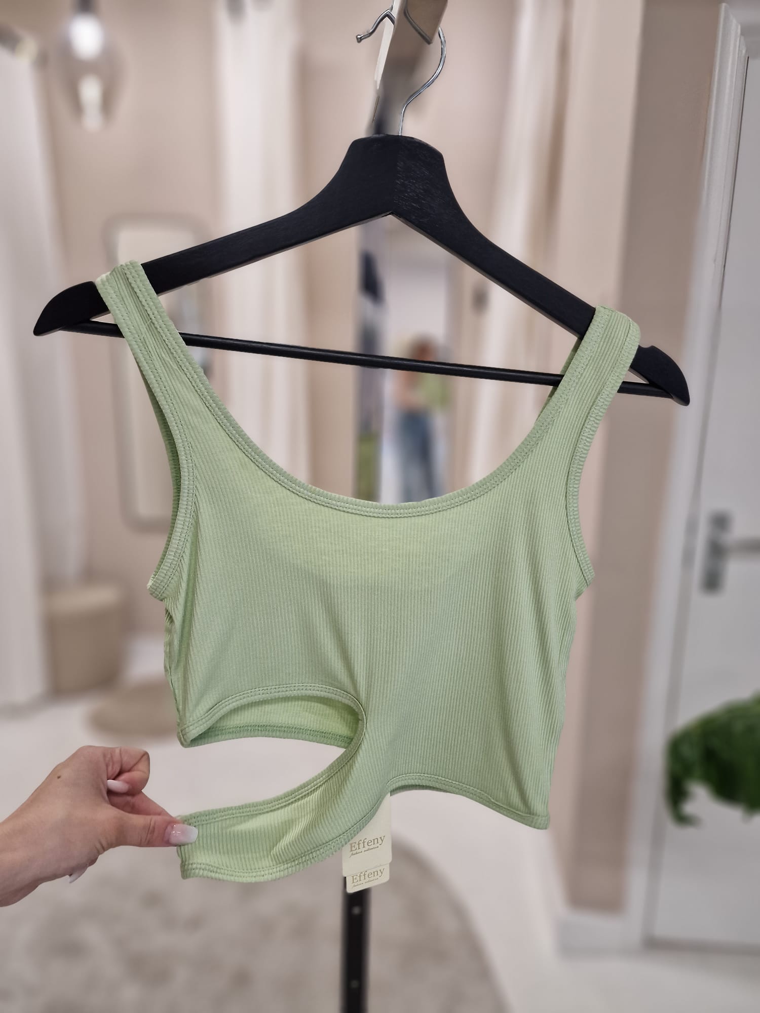 Cut out top - Groen - Kubanna