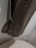 Adjustable Hem Barrel Jeans - Espresso - Kubanna