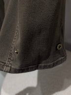 Adjustable Hem Barrel Jeans - Espresso - Kubanna