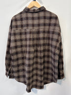 Adrianna Checkered Blouse - Brown - Kubanna