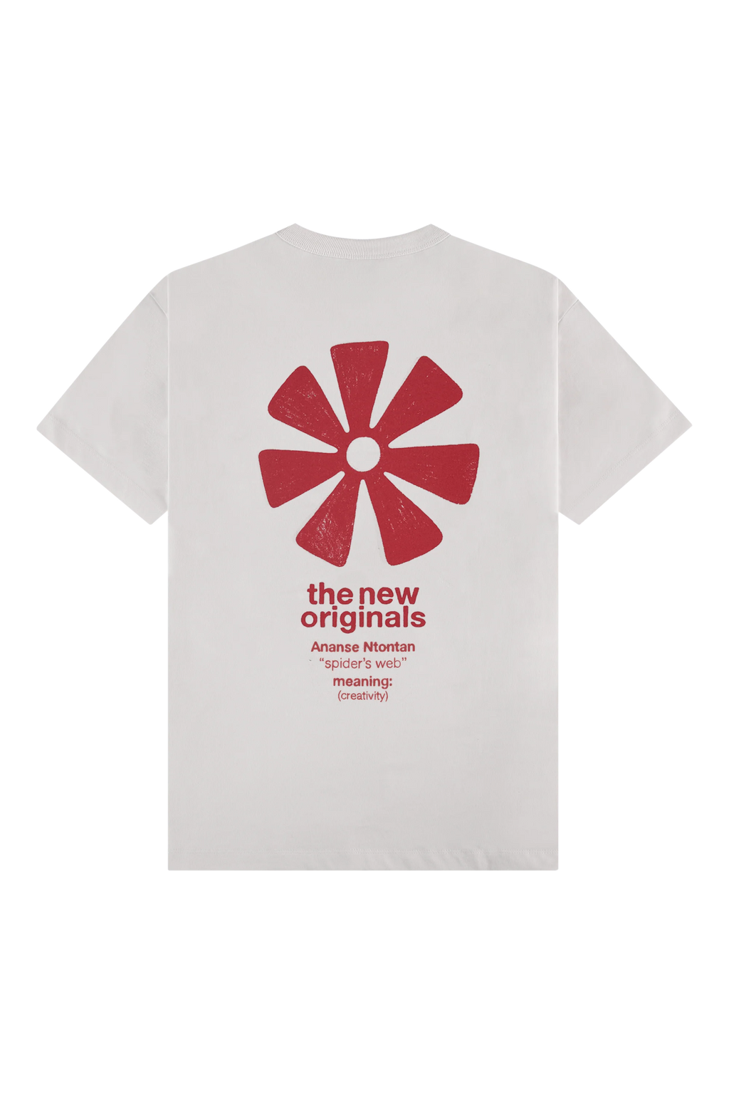 The New Originals Ananse Adinkra Tee - White Alyssum - Kubanna