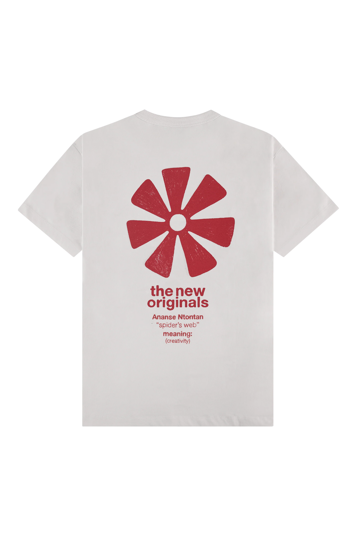 The New Originals Ananse Adinkra Tee - White Alyssum