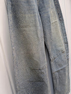 Balloon Carpenter Jeans Glitter Studs - Washed Blue - Kubanna