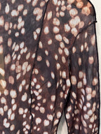 Barbara Print Top - Brown - Kubanna
