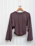 Betty Longsleeve Top - Brown - Kubanna