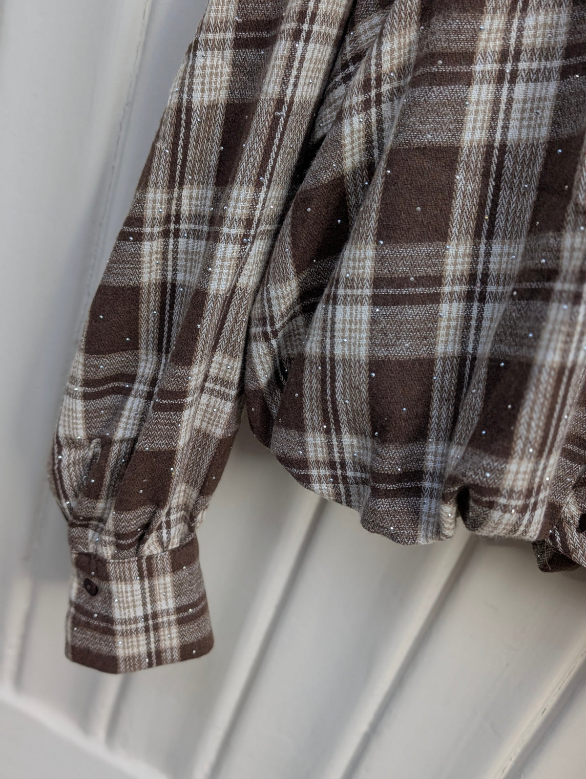 Bowie Checkered Blouse - Brown - Kubanna