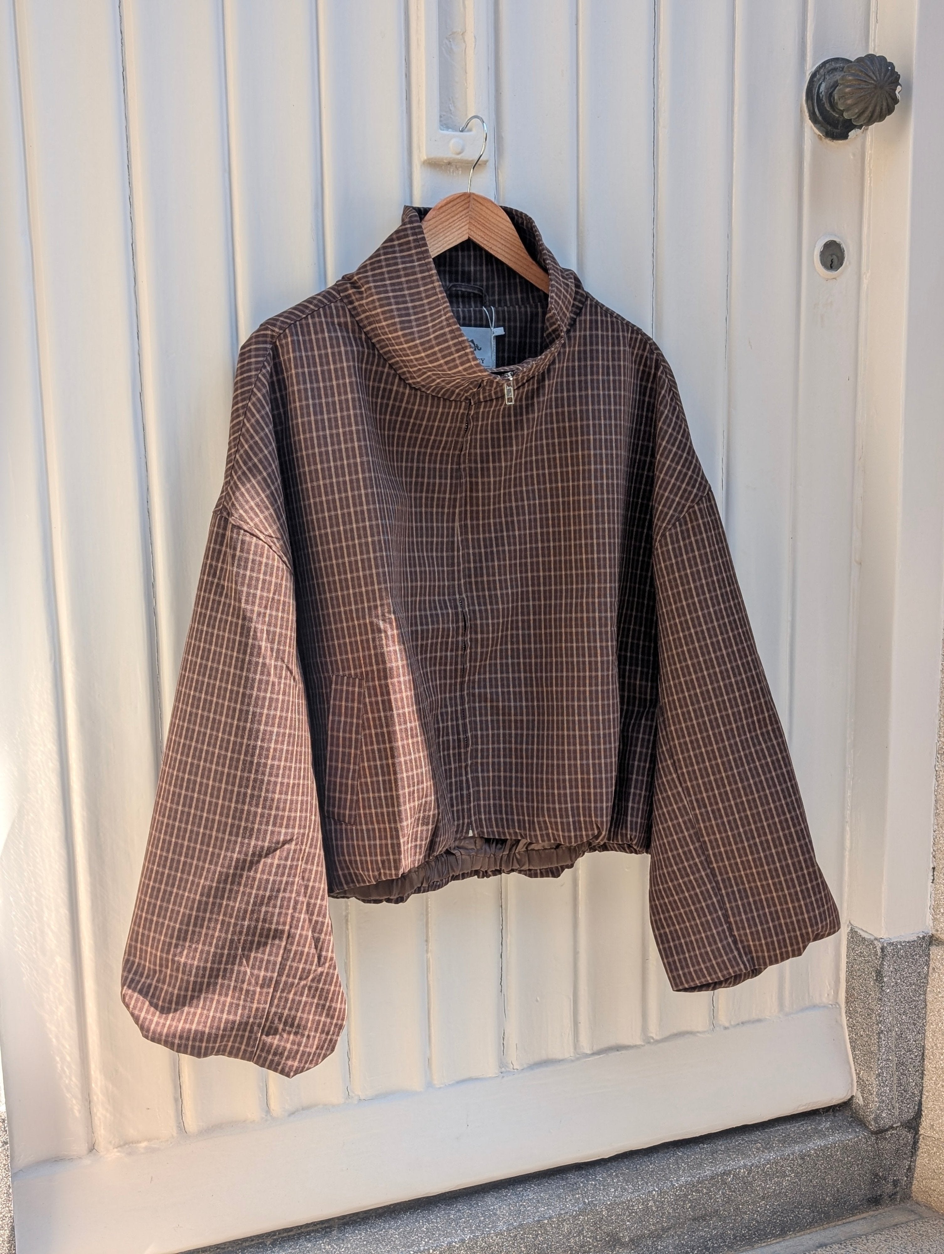 Check Jacket - Brown - Kubanna