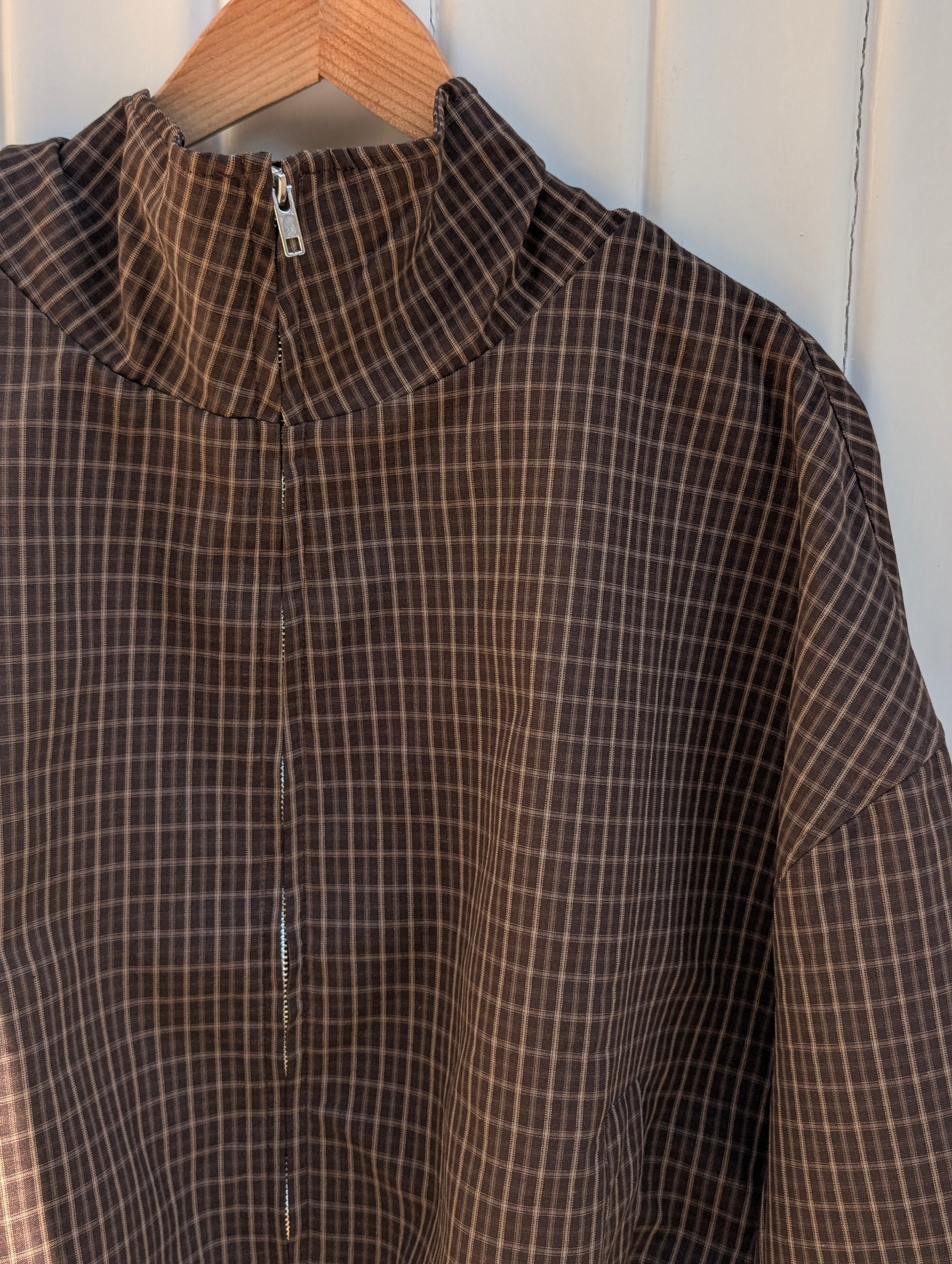 Check Jacket - Brown - Kubanna