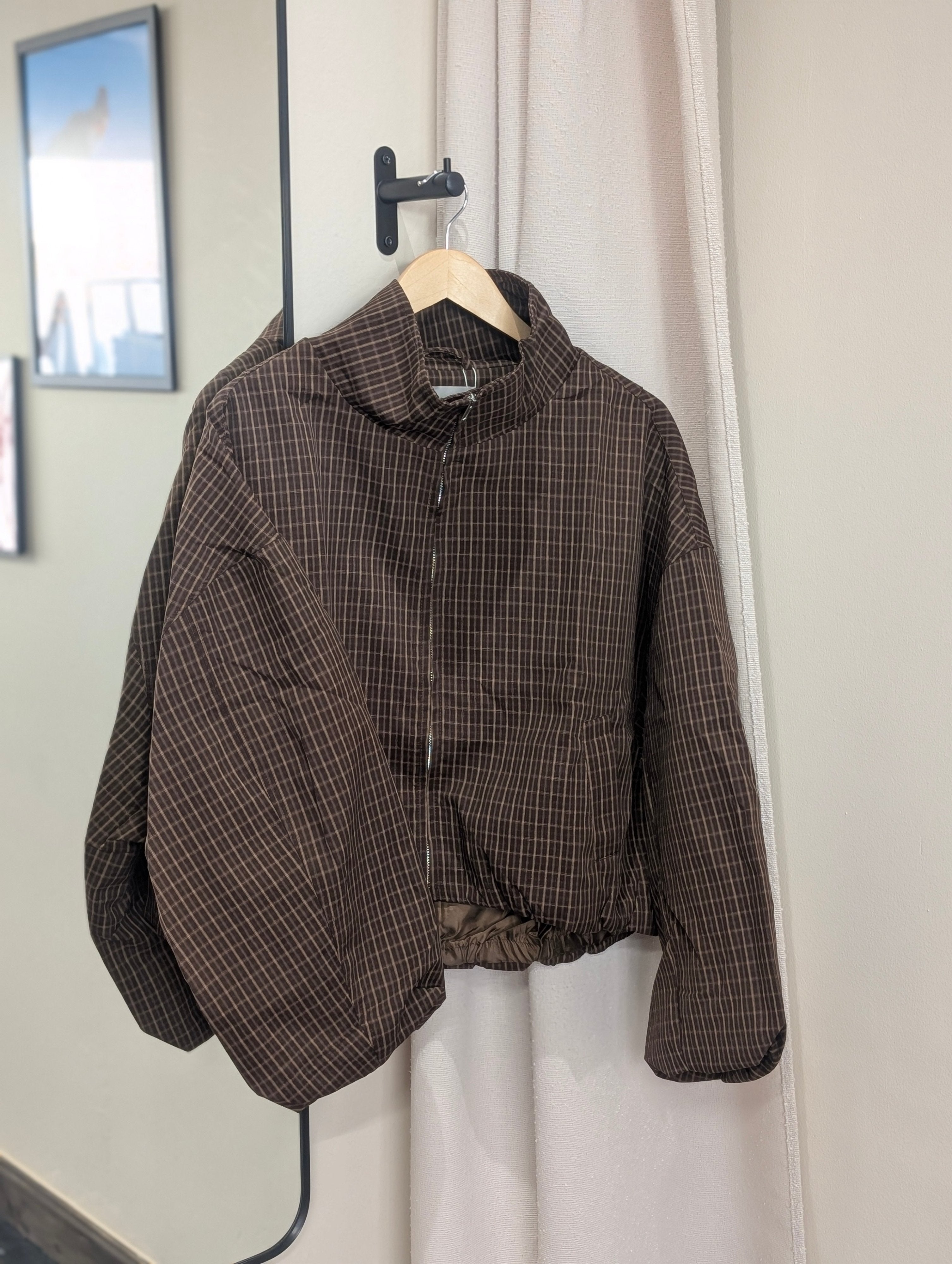 Check Jacket - Brown - Kubanna