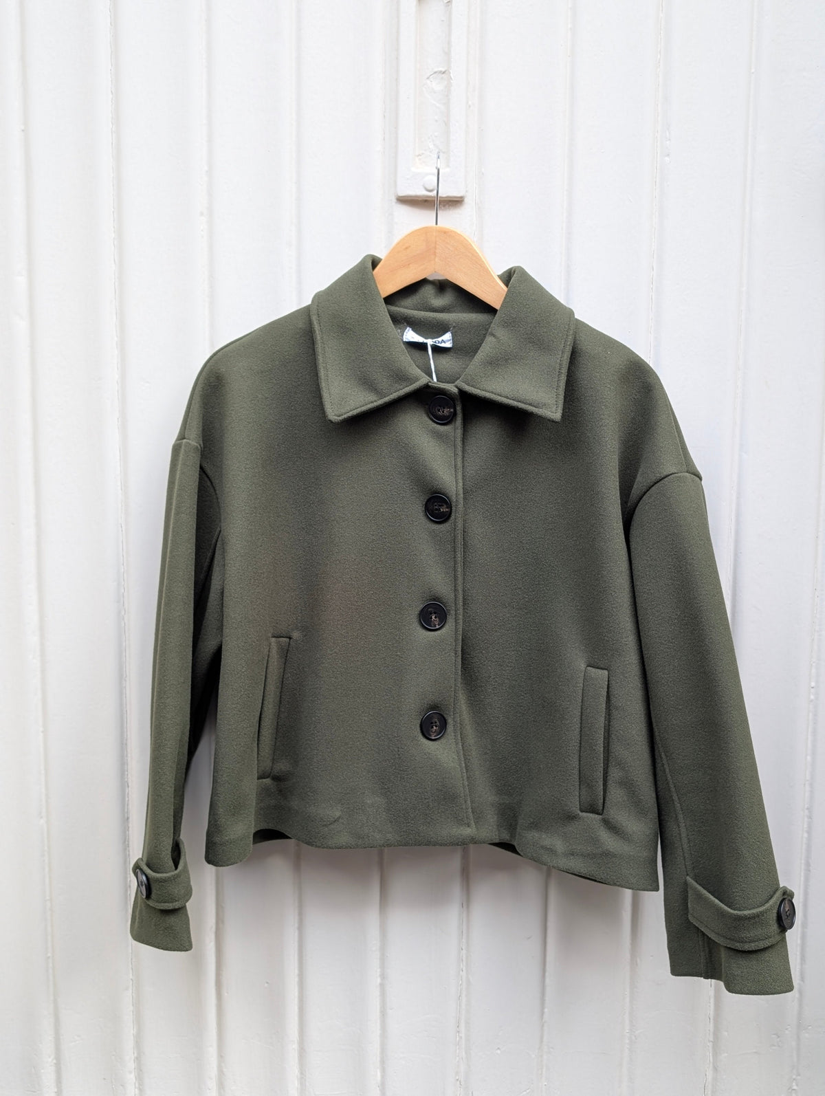 Clair Button-Up Jacket - Green - Kubanna