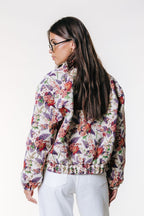 Colourful Rebel Bente Flower Jacquard Bomber Jacket - Kubanna