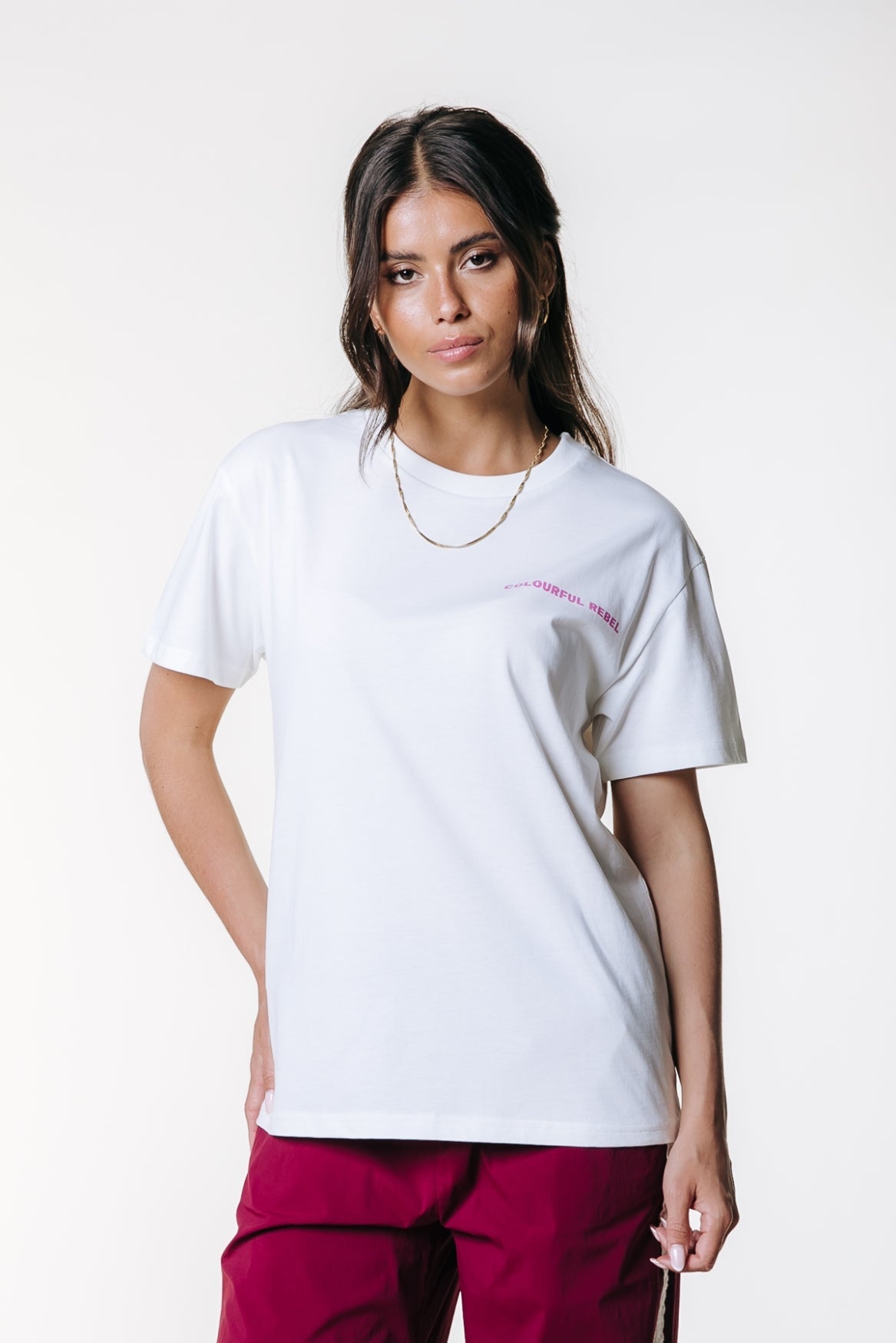 Colourful Rebel CR 76 Loosefit T-shirt - White - Kubanna