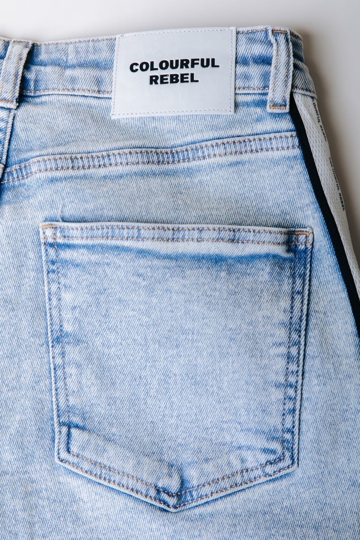 Colourful Rebel Gaias Tuxedo Jeans - Light Blue Denim - Kubanna