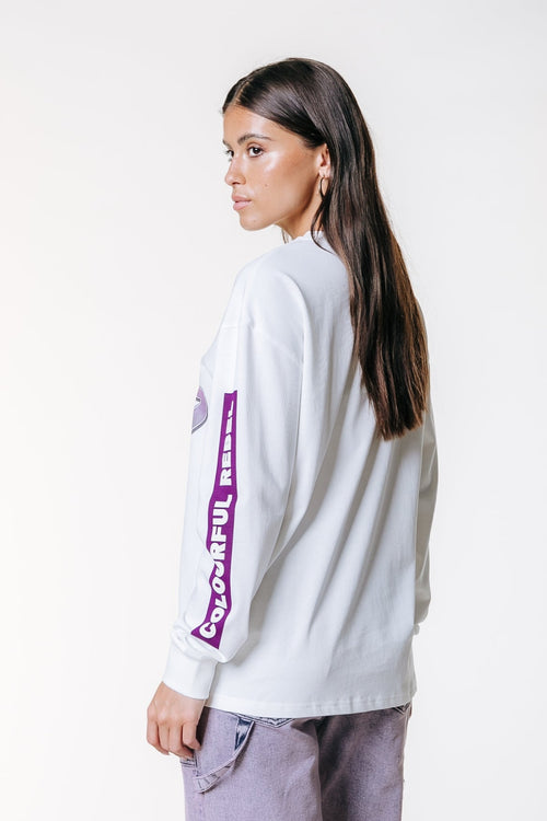 Colourful Rebel - Rebel Basketball Longsleeve - White - Kubanna