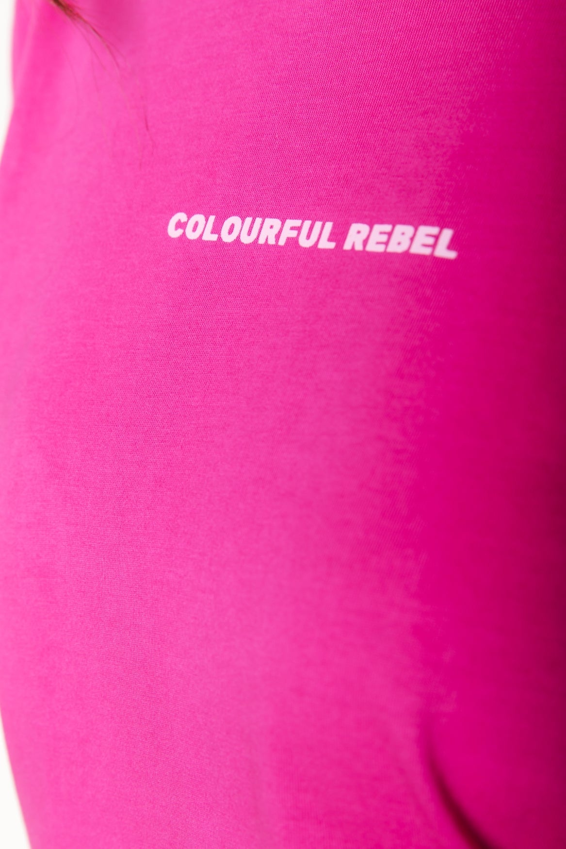 Colourful Rebel Uni Logo Boxy T-shirt - Dark Fuchsia - Kubanna