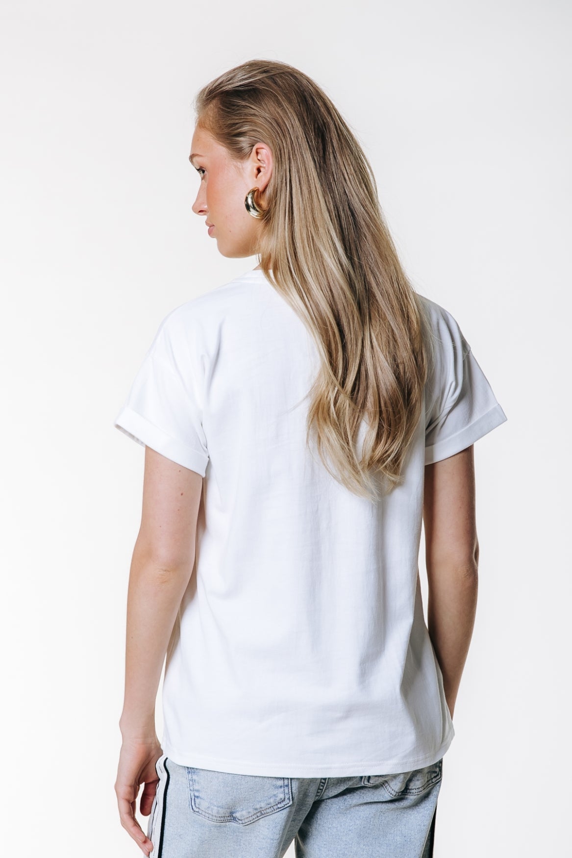 Colourful Rebel Uni Logo Boxy T-shirt - White - Kubanna