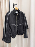 Contrast Line Track Jacket - Black - Kubanna