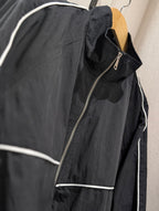 Contrast Line Track Jacket - Black - Kubanna