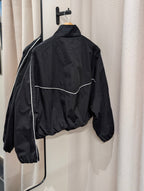 Contrast Line Track Jacket - Black - Kubanna