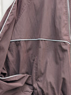 Contrast Line Track Jacket - Brown - Kubanna