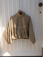 Contrast Line Track Jacket - Khaki - Kubanna