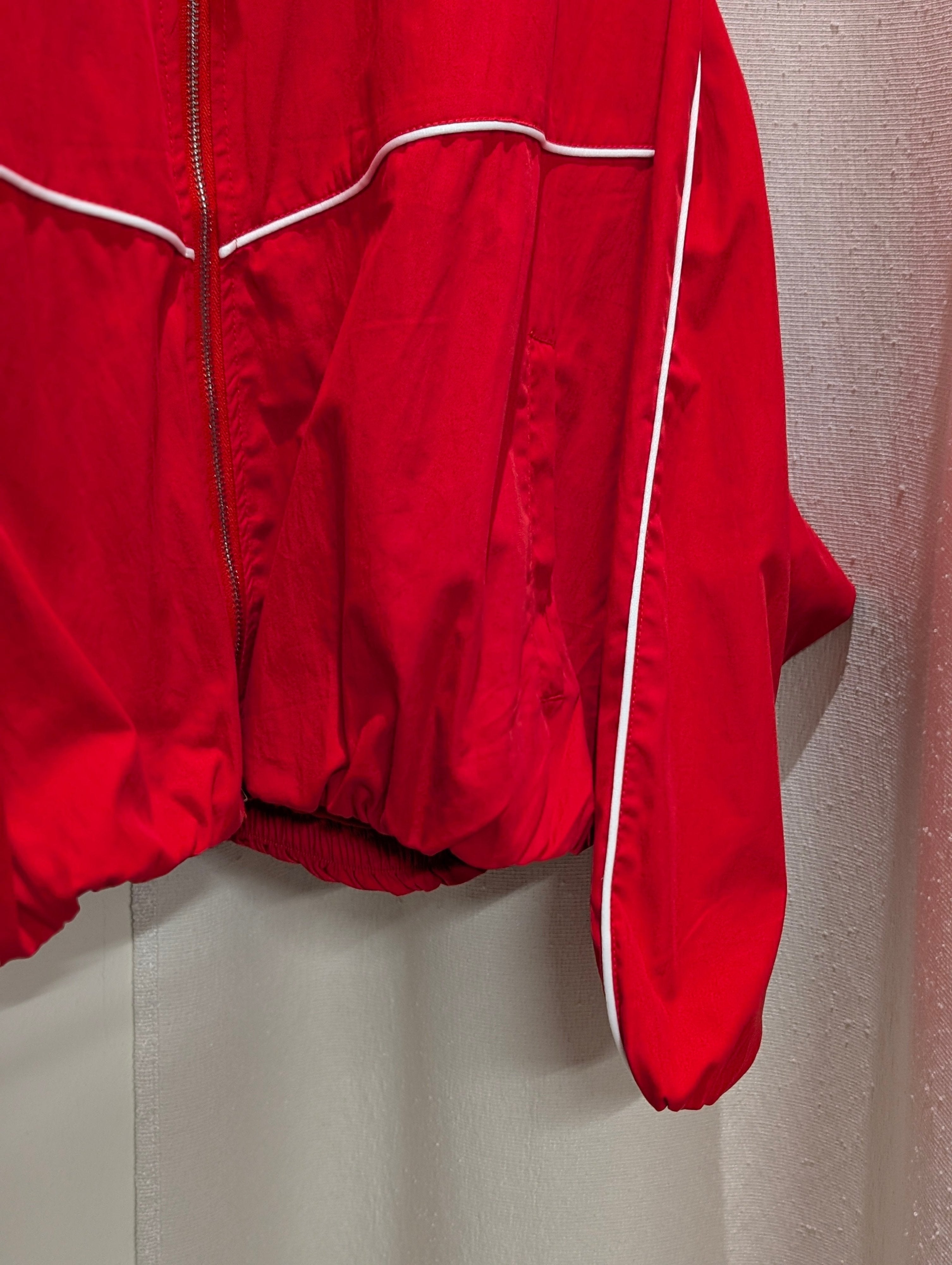 Contrast Line Track Jacket - Red - Kubanna