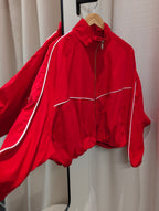 Contrast Line Track Jacket - Red - Kubanna