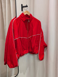 Contrast Line Track Jacket - Red - Kubanna