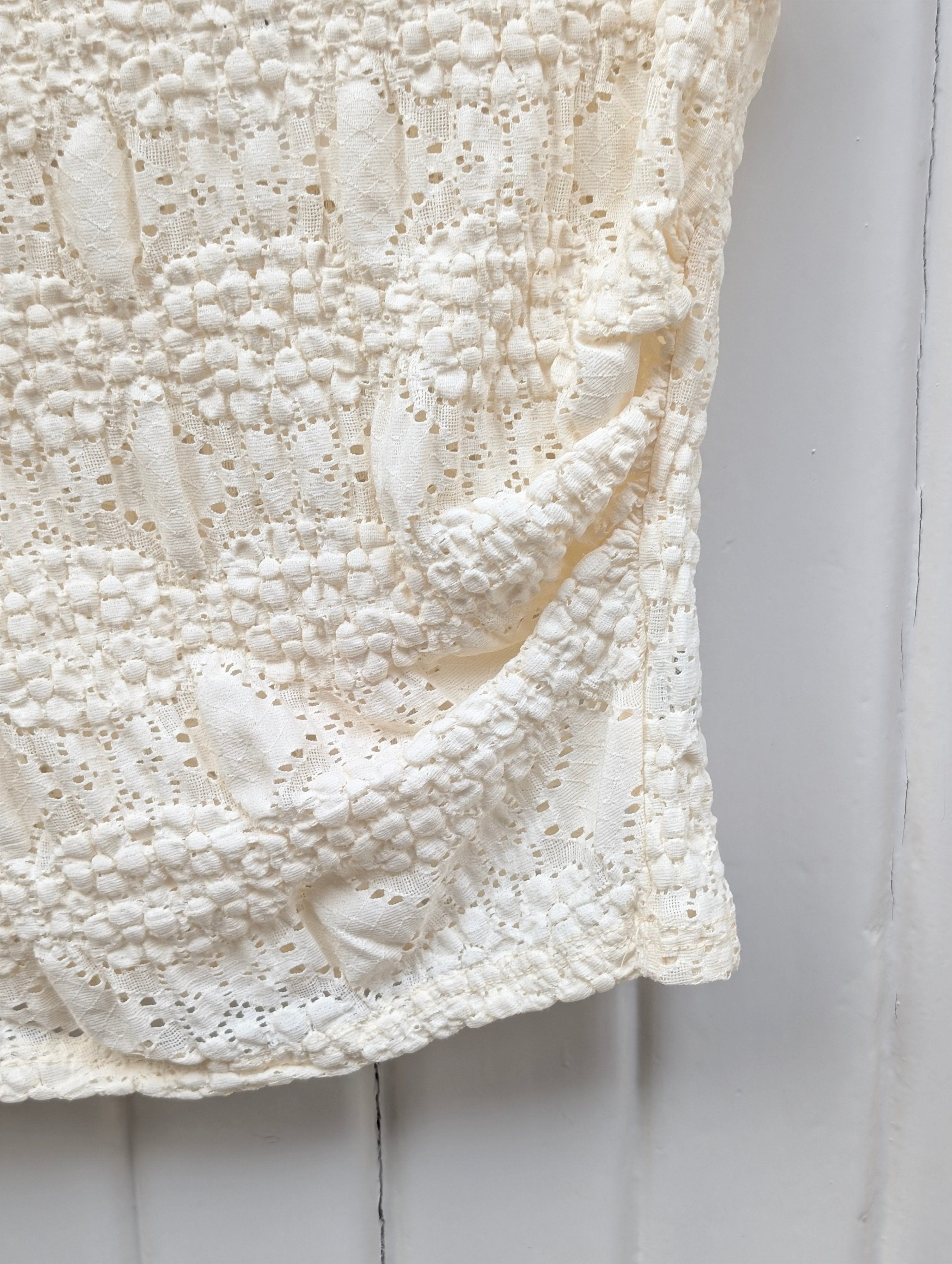 Crochet Lace Top - Butter Yellow - Kubanna