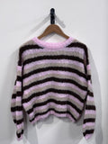 Daisy Knitted Sweater - Pink/Taupe - Kubanna