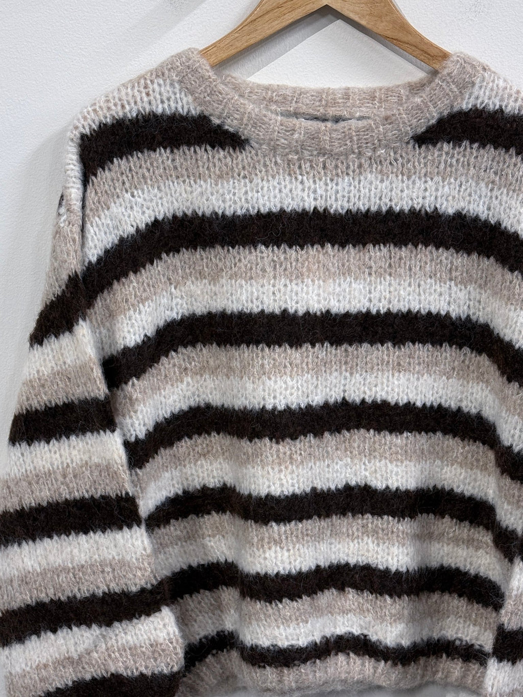 Daisy Knitted Sweater - Taupe/Beige - Kubanna