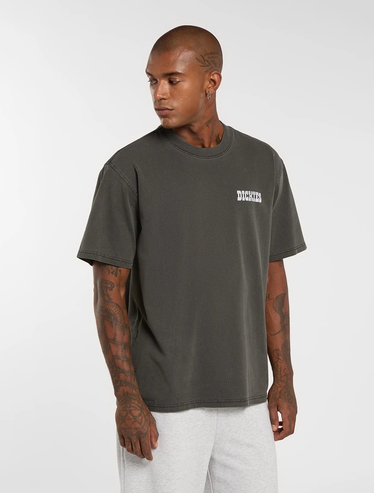 Dickies Buchtell Midweight T-shirt - Washed Black - Kubanna