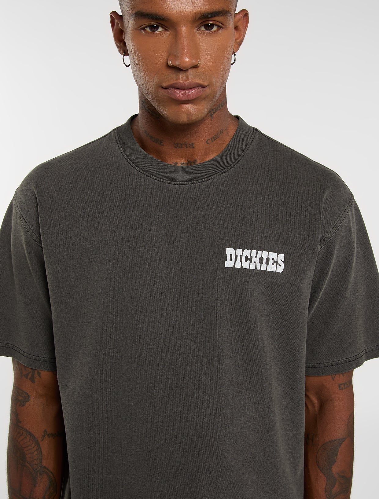 Dickies Buchtell Midweight T-shirt - Washed Black - Kubanna