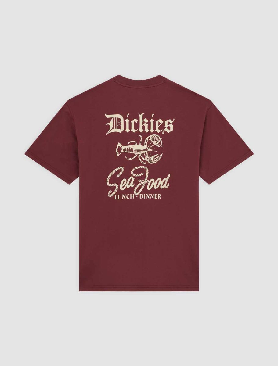 Dickies Dinner Lightweight Tee - Burgundy - Kubanna