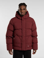 Dickies Eagleville Hooded Puffer Jacket - Burgundy - Kubanna