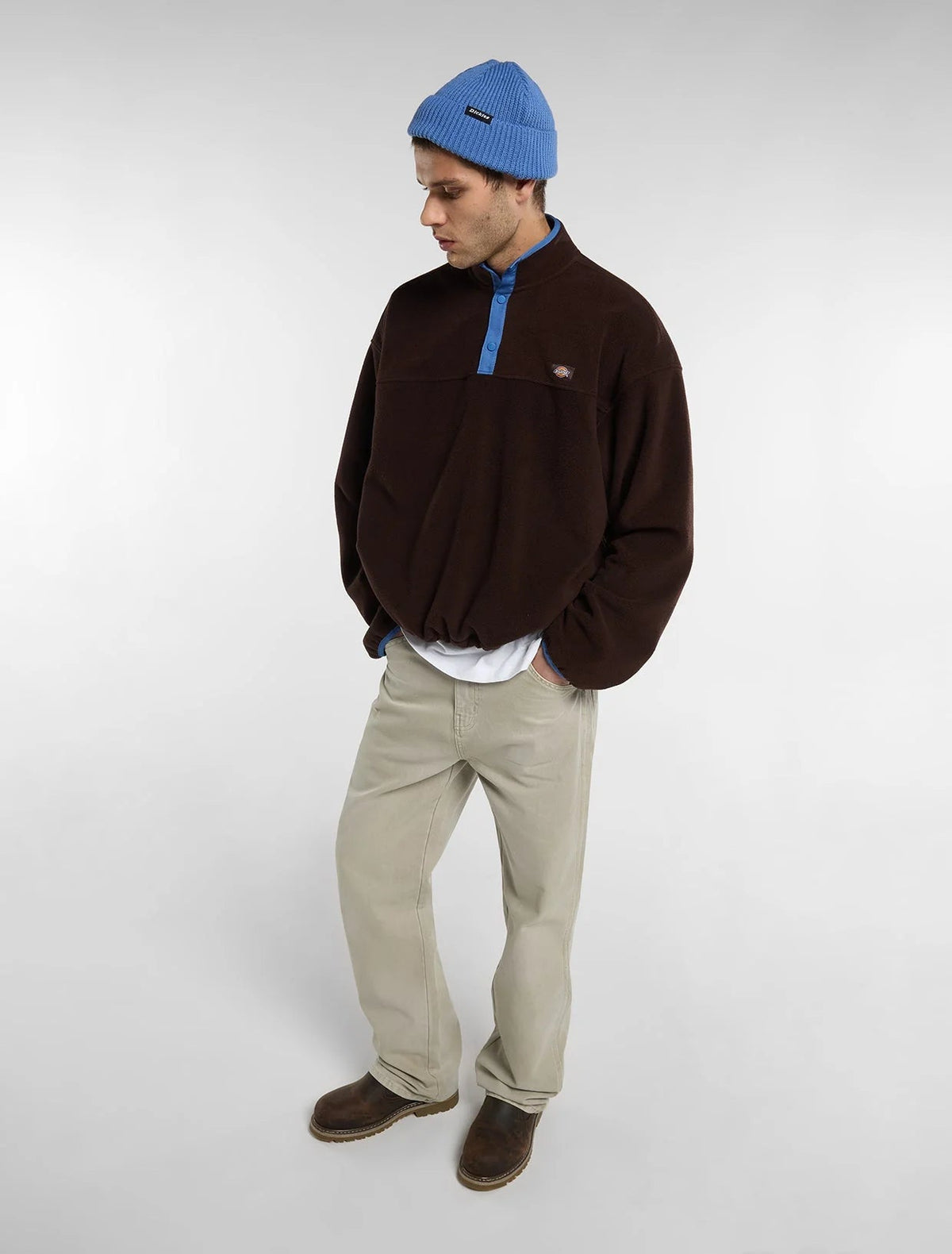 Dickies | Leupp Fleece Sweater - Brown - Kubanna