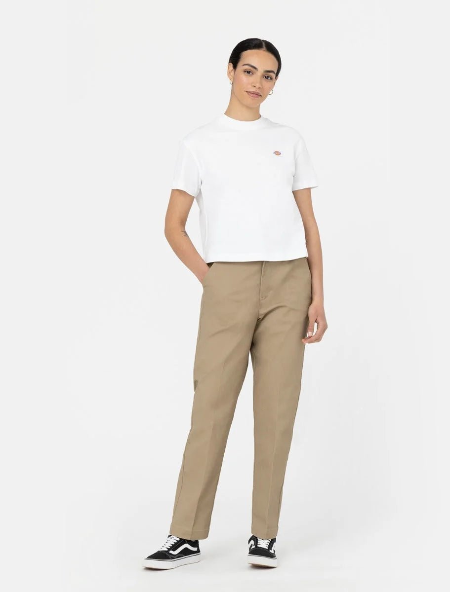 Dickies | Oakport Cropped T-shirt - White - Kubanna