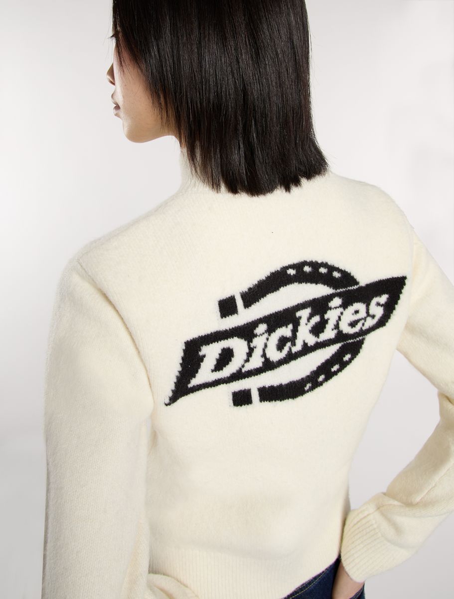Dickies Ruston Quarter Zip Sweater - Beige - Kubanna