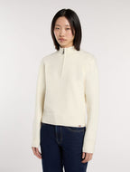 Dickies Ruston Quarter Zip Sweater - Beige - Kubanna