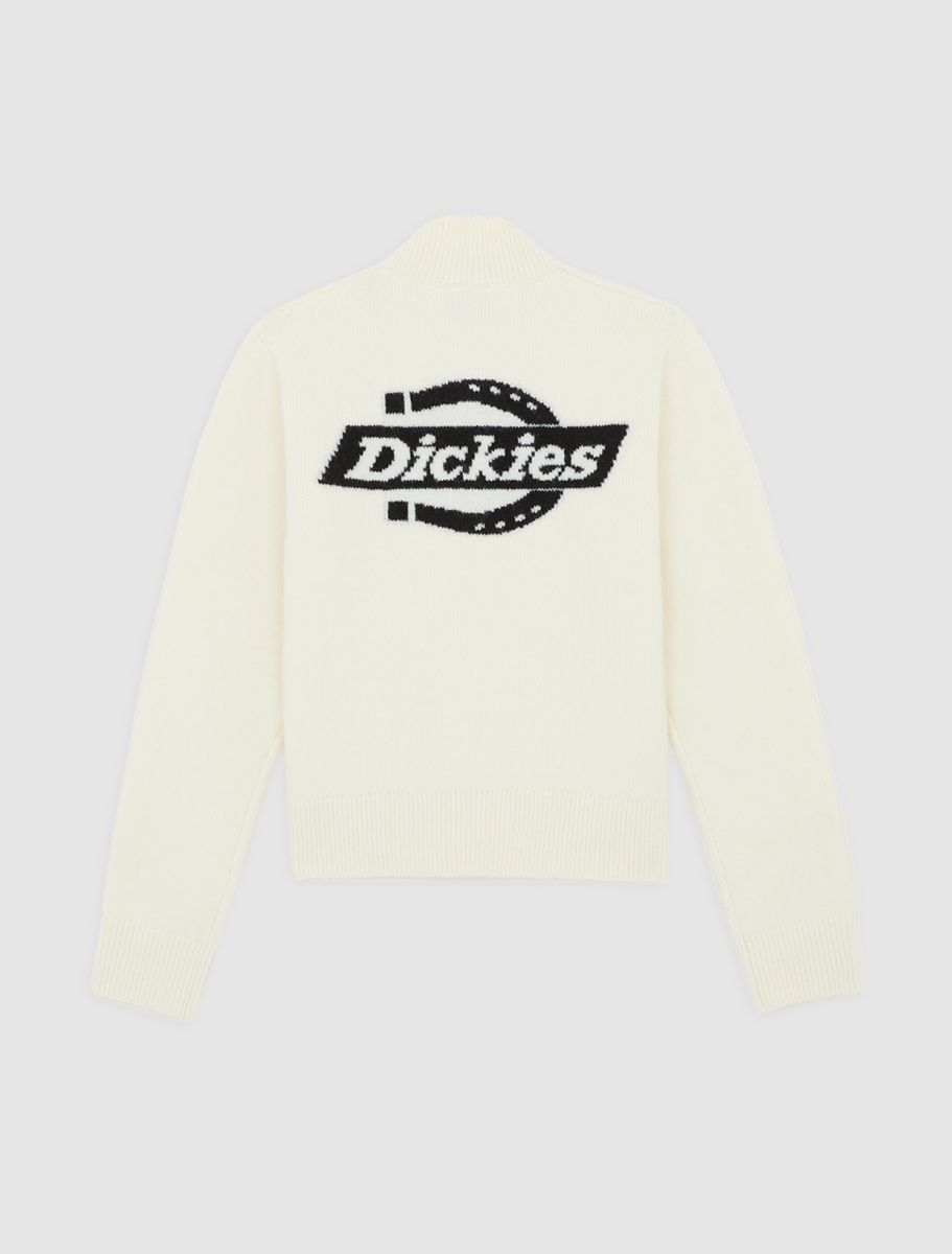 Dickies Ruston Quarter Zip Sweater - Beige - Kubanna