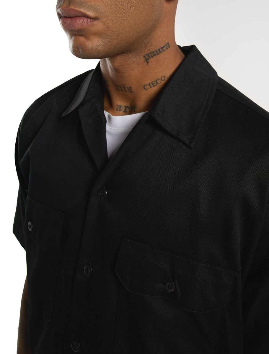 Dickies Short Sleeve Work Shirt - Black - Kubanna