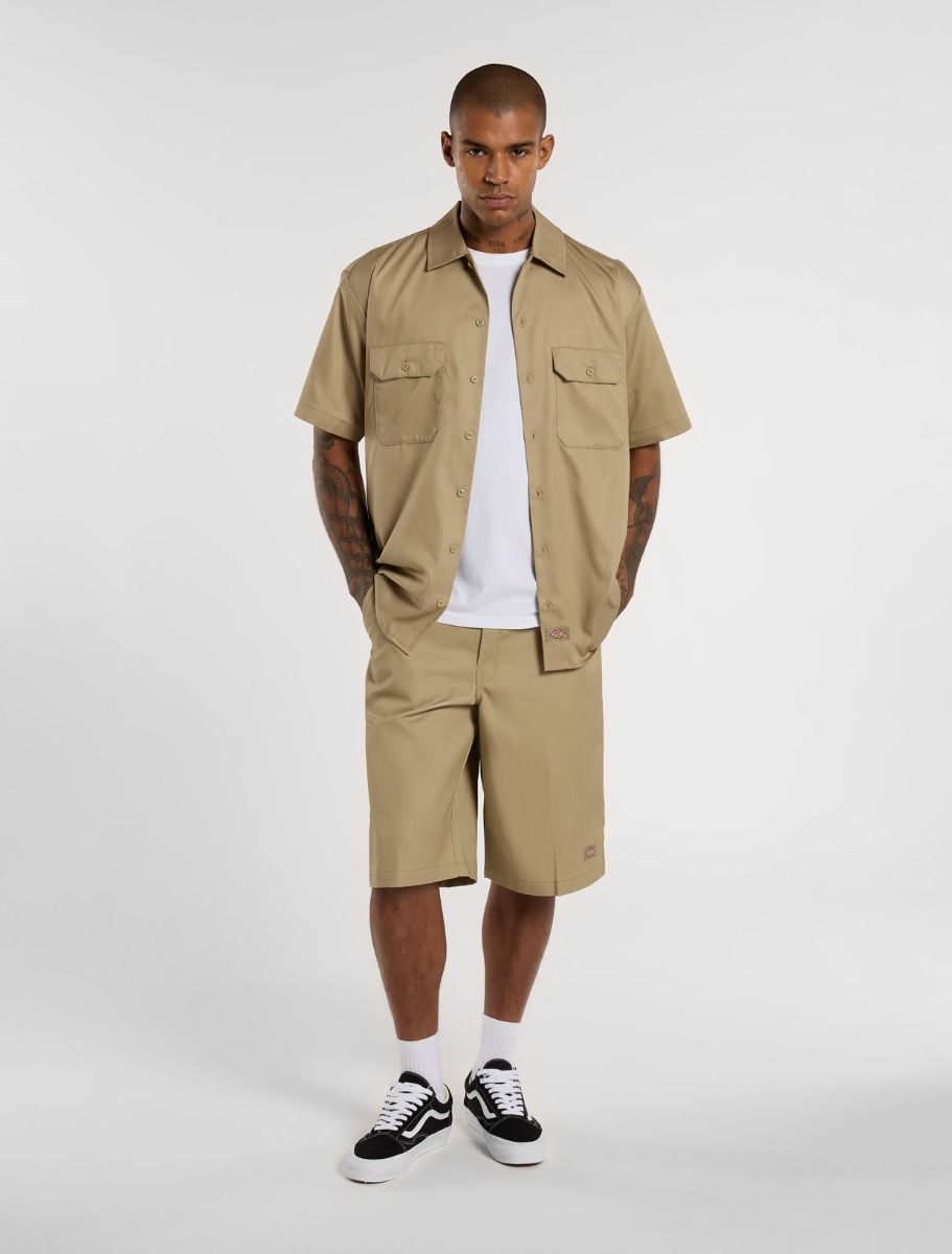 Dickies Short Sleeve Work Shirt - Khaki - Kubanna
