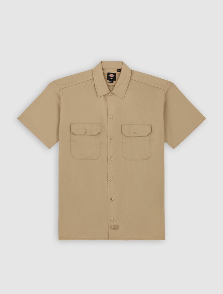 Dickies Short Sleeve Work Shirt - Khaki - Kubanna