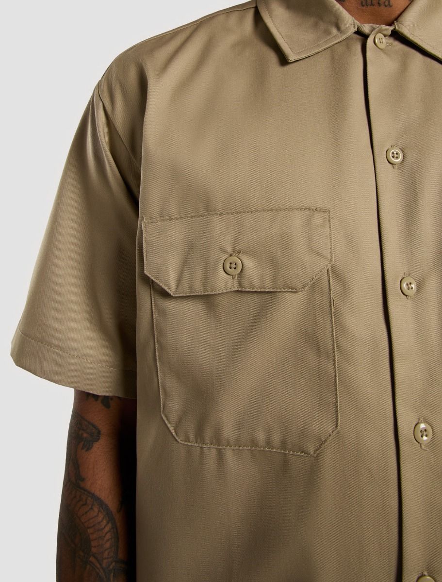 Dickies Short Sleeve Work Shirt - Khaki - Kubanna