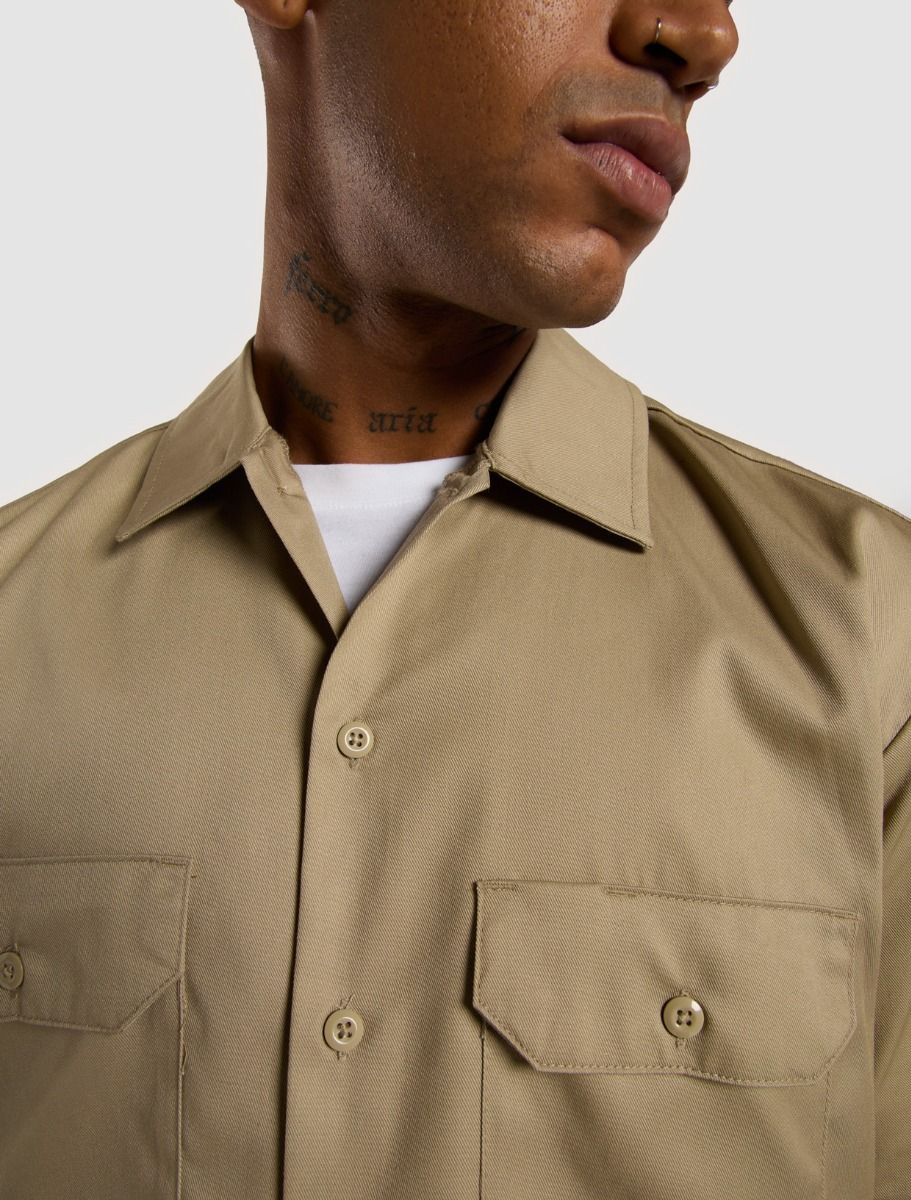 Dickies Short Sleeve Work Shirt - Khaki - Kubanna