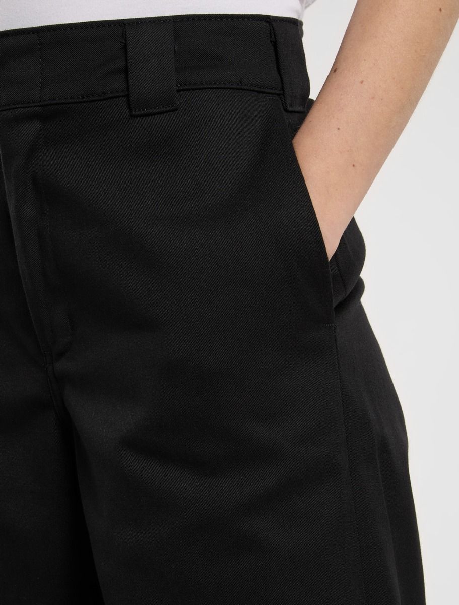 Dickies Wide Leg Work Trousers - Black - Kubanna