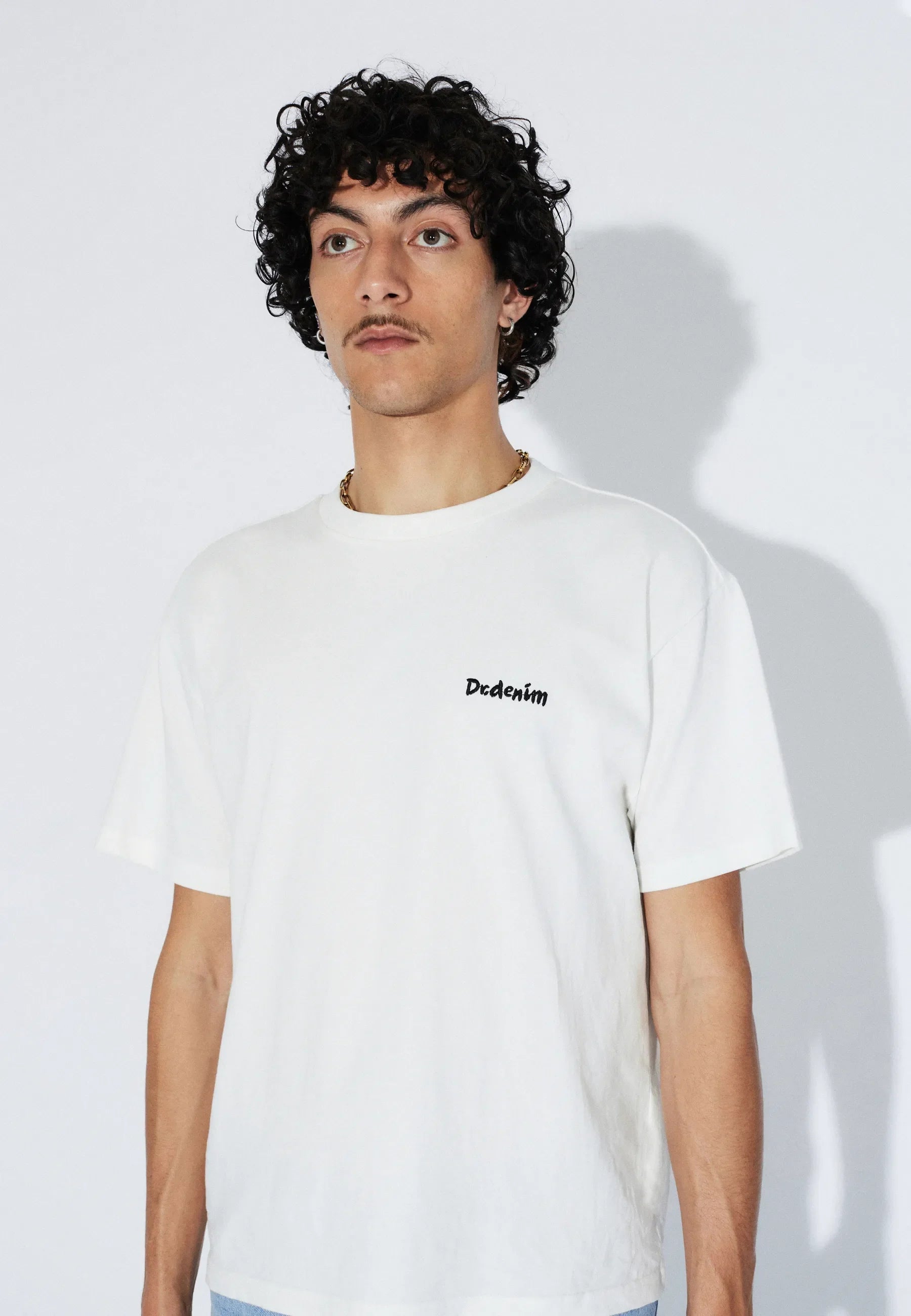 Dr. Denim | Brush Bace T-shirt – Off White - Kubanna